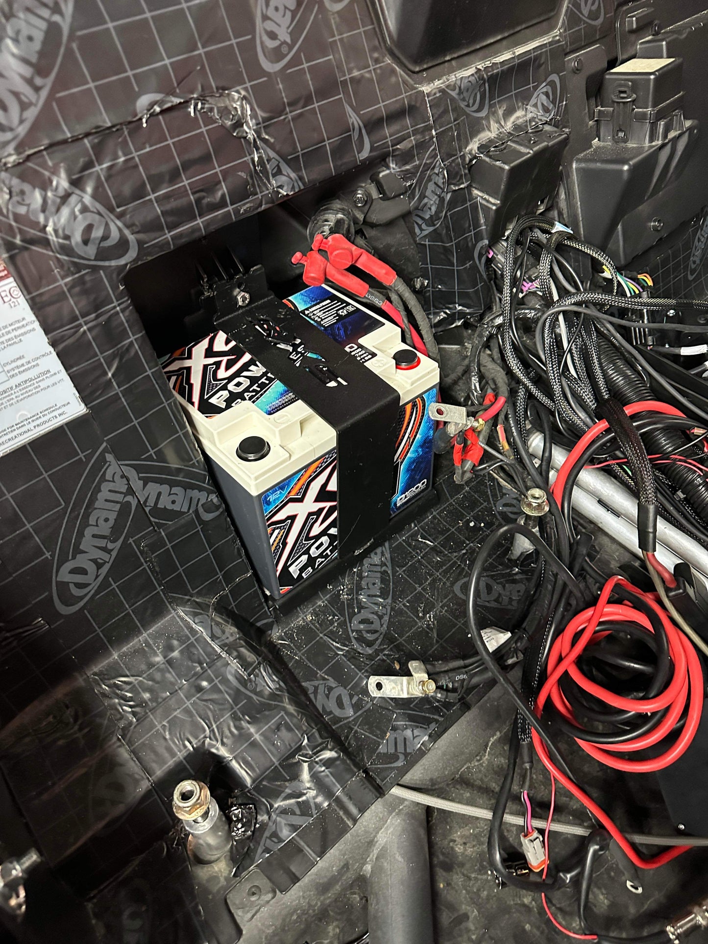 Can-Am Maverick X3 High-Output Battery Upgrade | XS Power 55Ah Stock Location Kit (Base plate mounting holes may require minor adjustment)