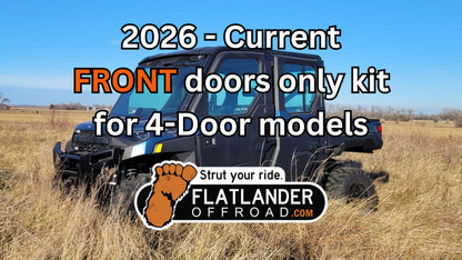 2026 - Current FRONT ONLY door strut kit for 4-Door Polaris Ranger 1000 and XP1000