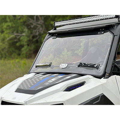 WINDSHIELD KIT,SZ FLIP UP VNT,POL GENERAL PROFIT SCRATCH RES