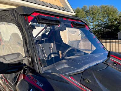 Windshield Kit, SZ Vented TL-1.75" Round, Kaw KRX 1000 - AR2