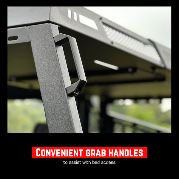 Seizmik Half Height Bed Rack - Polaris Ranger and Can-Am Defender Models
