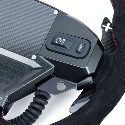 EVP.MOde Multifunction Steering Wheel with Carbon Fiber Paddles and Quick-Release Hub Adapter Kit for Can-Am Maverick R