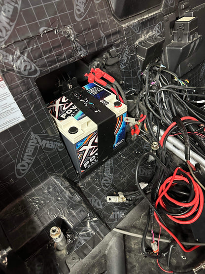 Can-Am Maverick X3 High-Output Battery Upgrade | XS Power 55Ah Stock Location Kit (Base plate mounting holes may require minor adjustment)