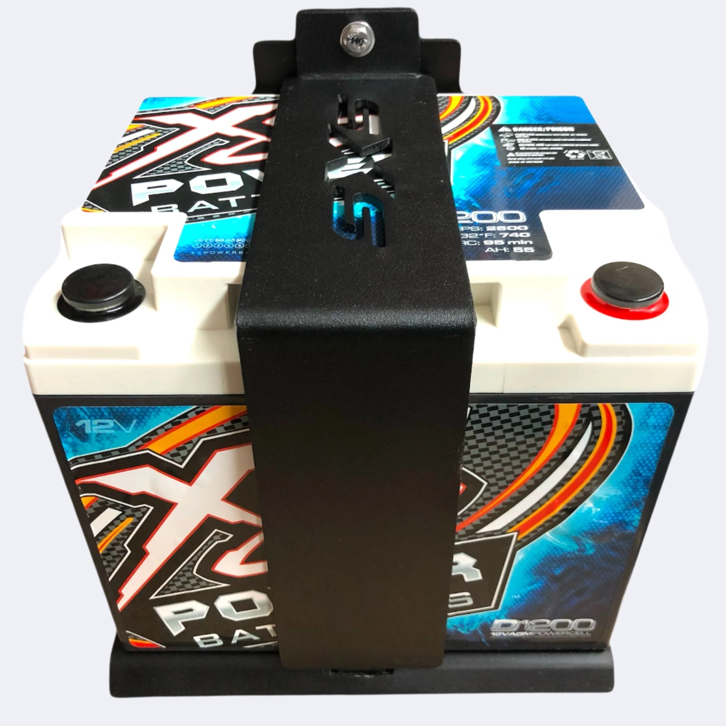 Can-Am Maverick X3 High-Output Battery Upgrade | XS Power 55Ah Stock Location Kit (Base plate mounting holes may require minor adjustment)