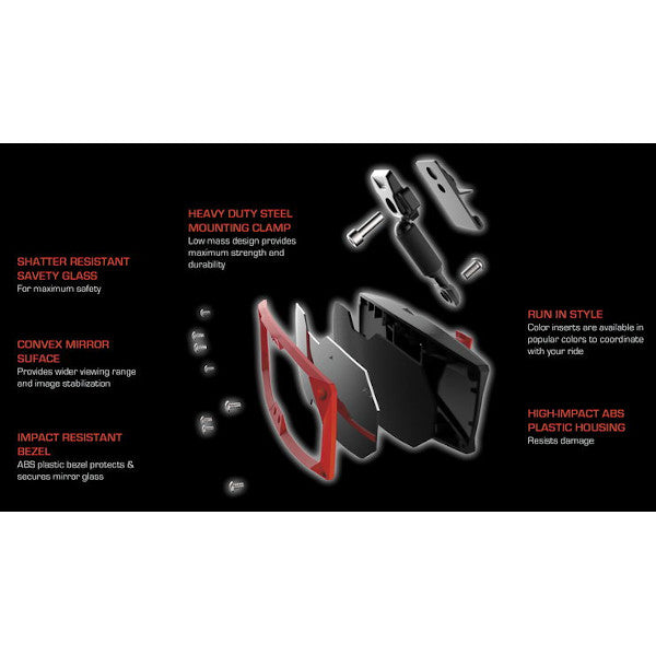 Seizmik Halo-R Rear View Mirror - Can-Am Defender