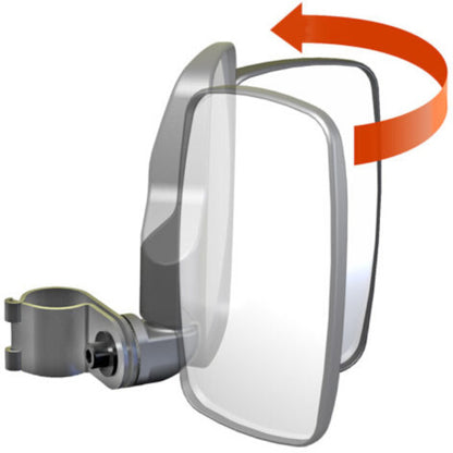 Seizmik UTV Side View Mirror (Pair- ABS)- Polaris Pro-Fit and Can-Am Profiled