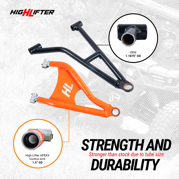 APEXX Rear Raked Upper and Lower Control Arms Can-Am Defender HD11