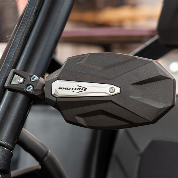 Seizmik Photon Side View Mirror with Cast Aluminum Body & Bezel - Pro-Fit/Profiled (Pair)