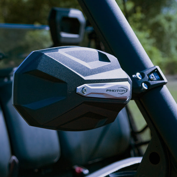 Seizmik Photon Side View Mirror with Cast Aluminum Body & Bezel - Pro-Fit/Profiled (Pair)